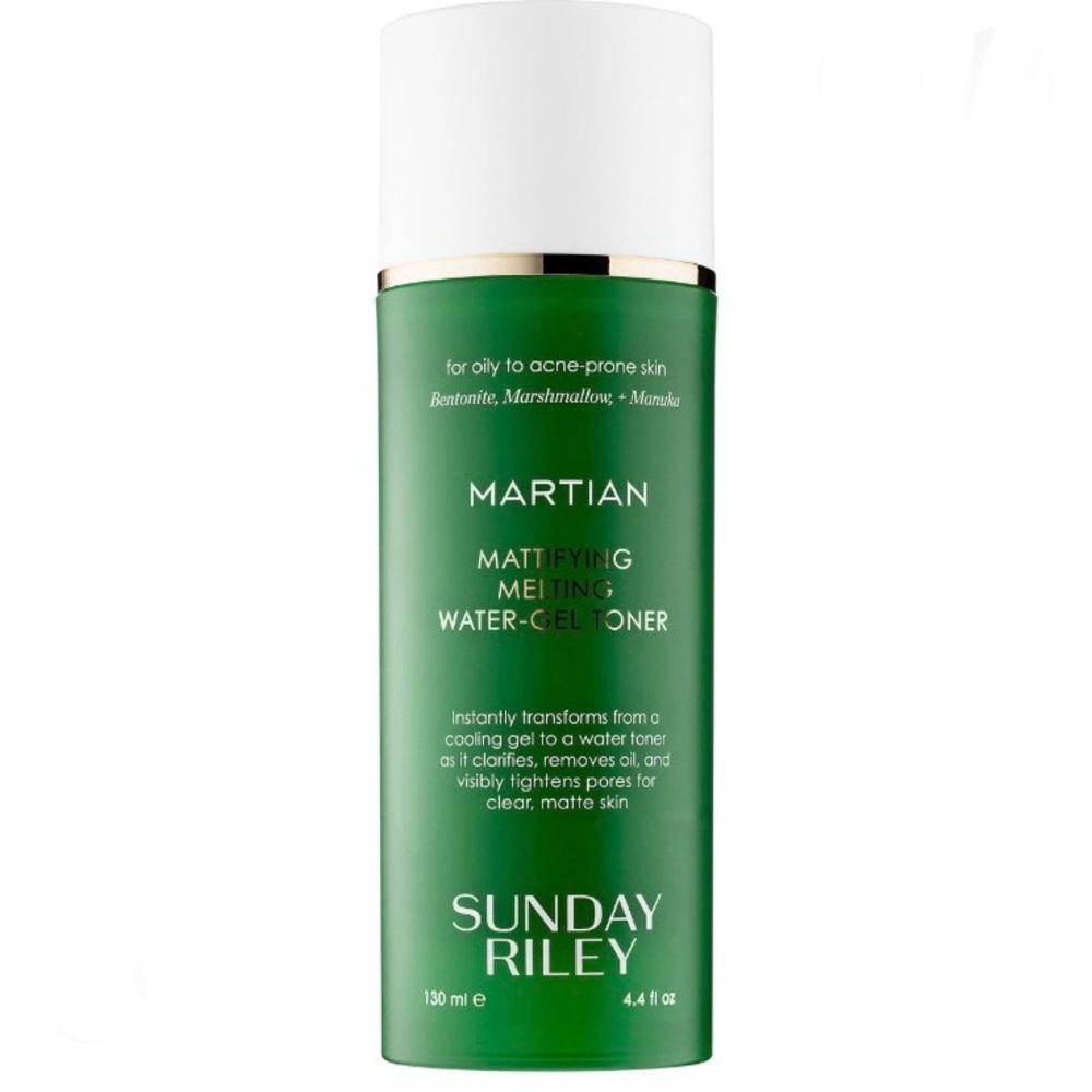 Sunday Riley Martian Mattifying Water-Gel Toner - Green & White